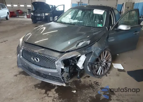 2016 Infiniti Q50 3.0T Red Sport 400 z USA, uszkodzony, nr VIN JN1FV7AR2GM450739